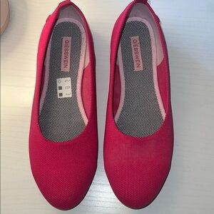 Giesswein Pink Flats Classic Slip-On Loafers 39 (8.5) worn once